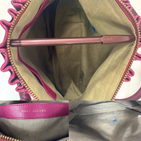 MARC JACOBS Leather Quilted Small Cecilia in Fuchsia. Made in Italy. Authentic. - Picture 11 of 17